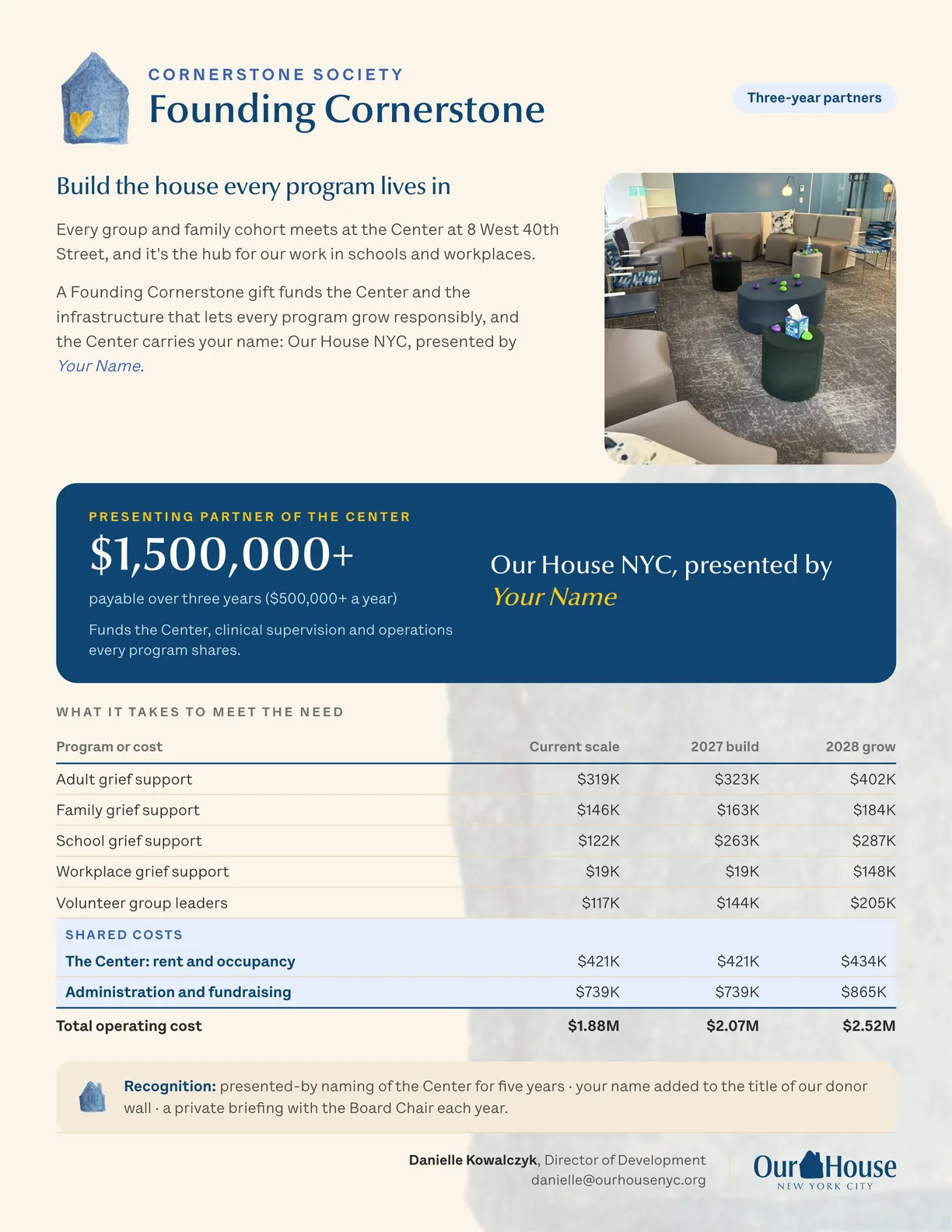 Page 8: Cornerstone Society, Founding Cornerstone.